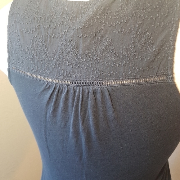 Dh3 Paisley Embroidered Cotton Tank Top - Picture 5 of 9